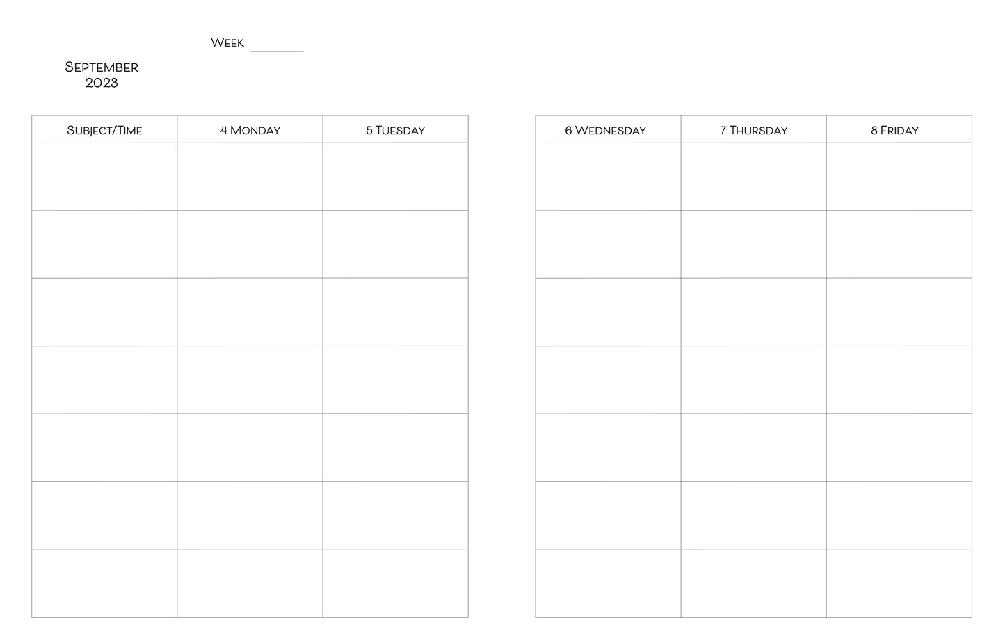Blue Grey Planner