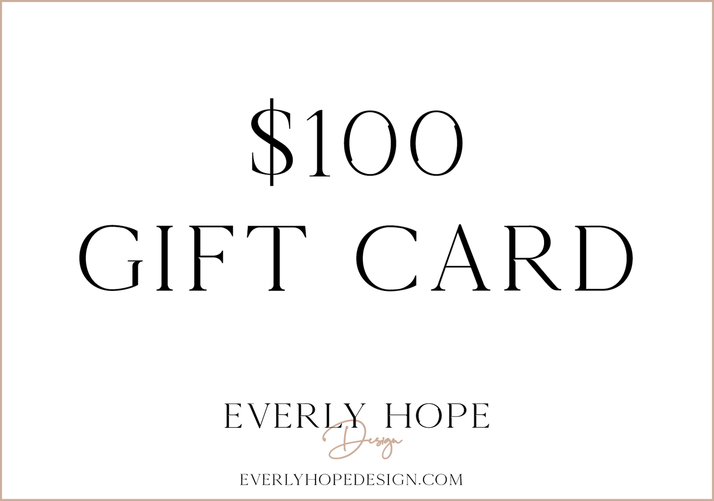 Everly Hope Design Gift Card