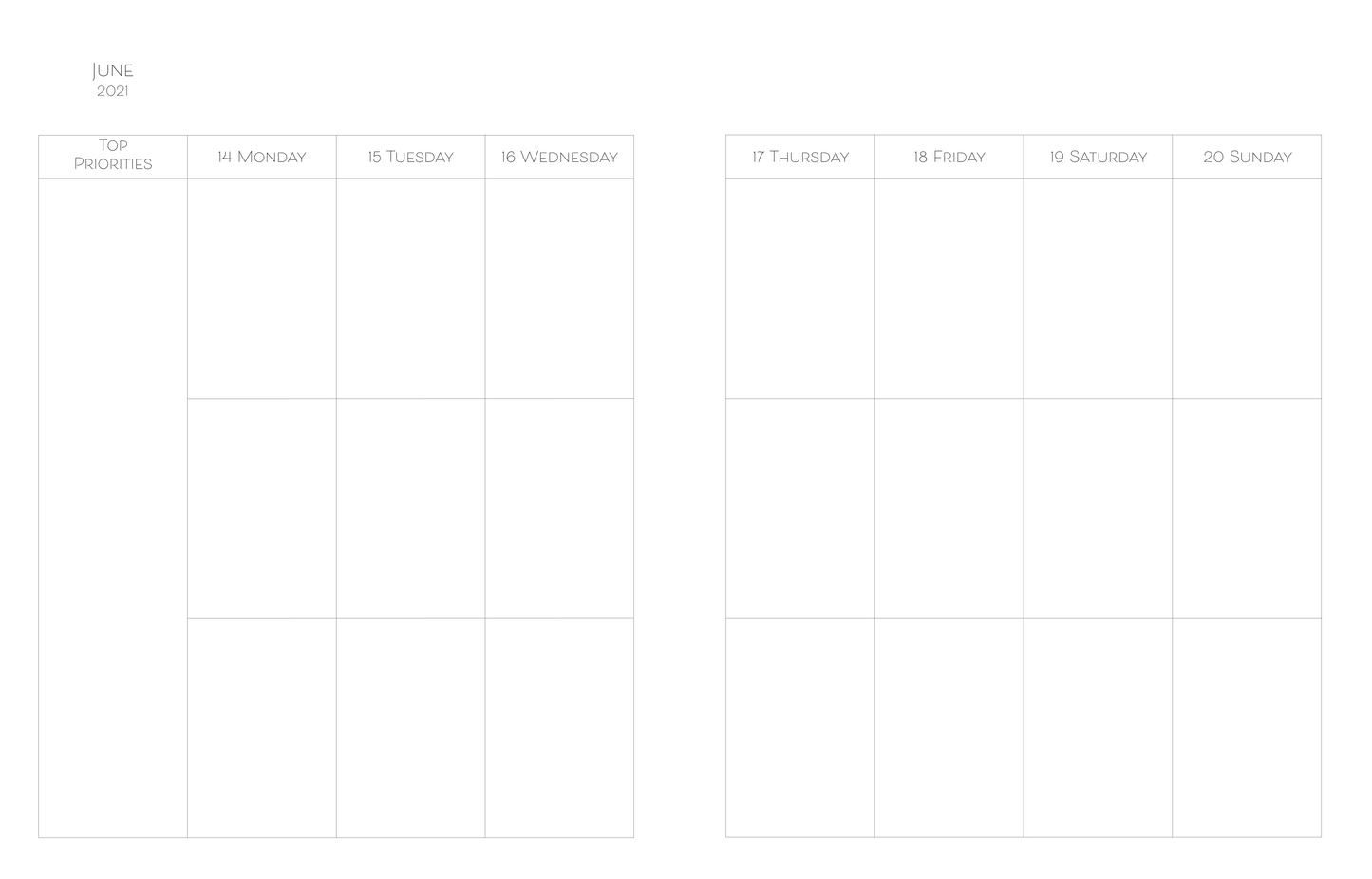 Blue Grey Planner