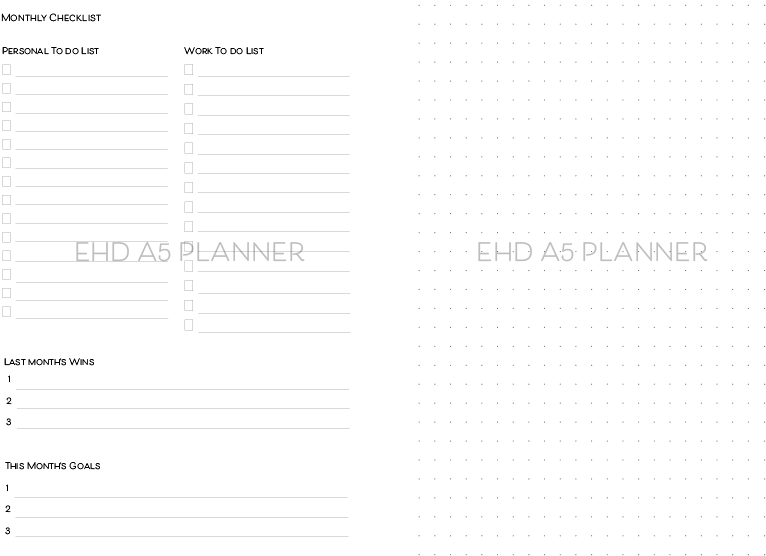 A5 Planner add-on