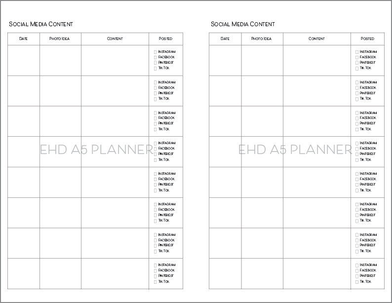 A5 Planner add-on