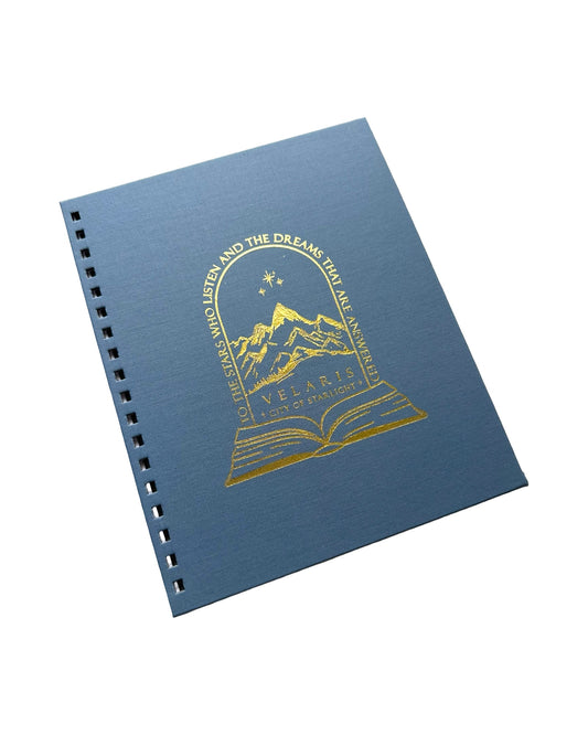 ACOTAR - Linen Notebook - Stormy Blue