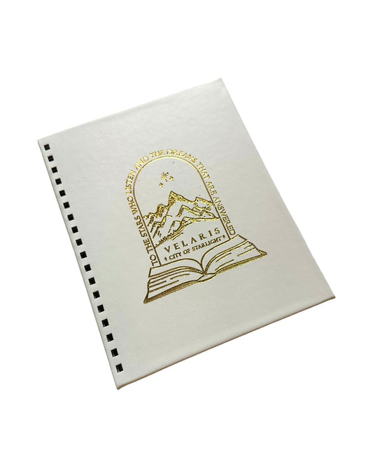 ACOTAR - Vegan Leather Notebook - Pearl