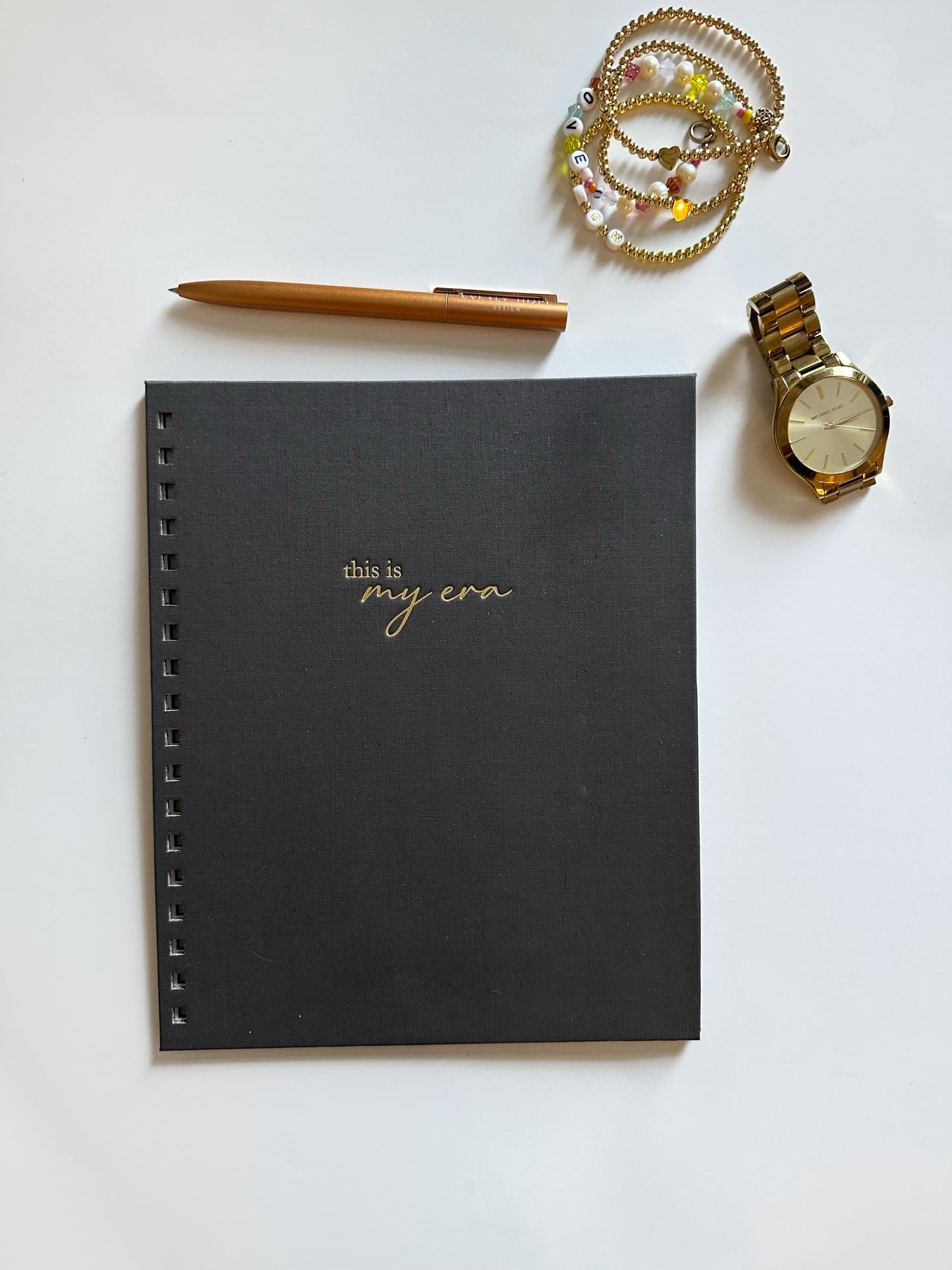 Ready to go-2026 Hourly Planner-Charcoal "this is my era" cover