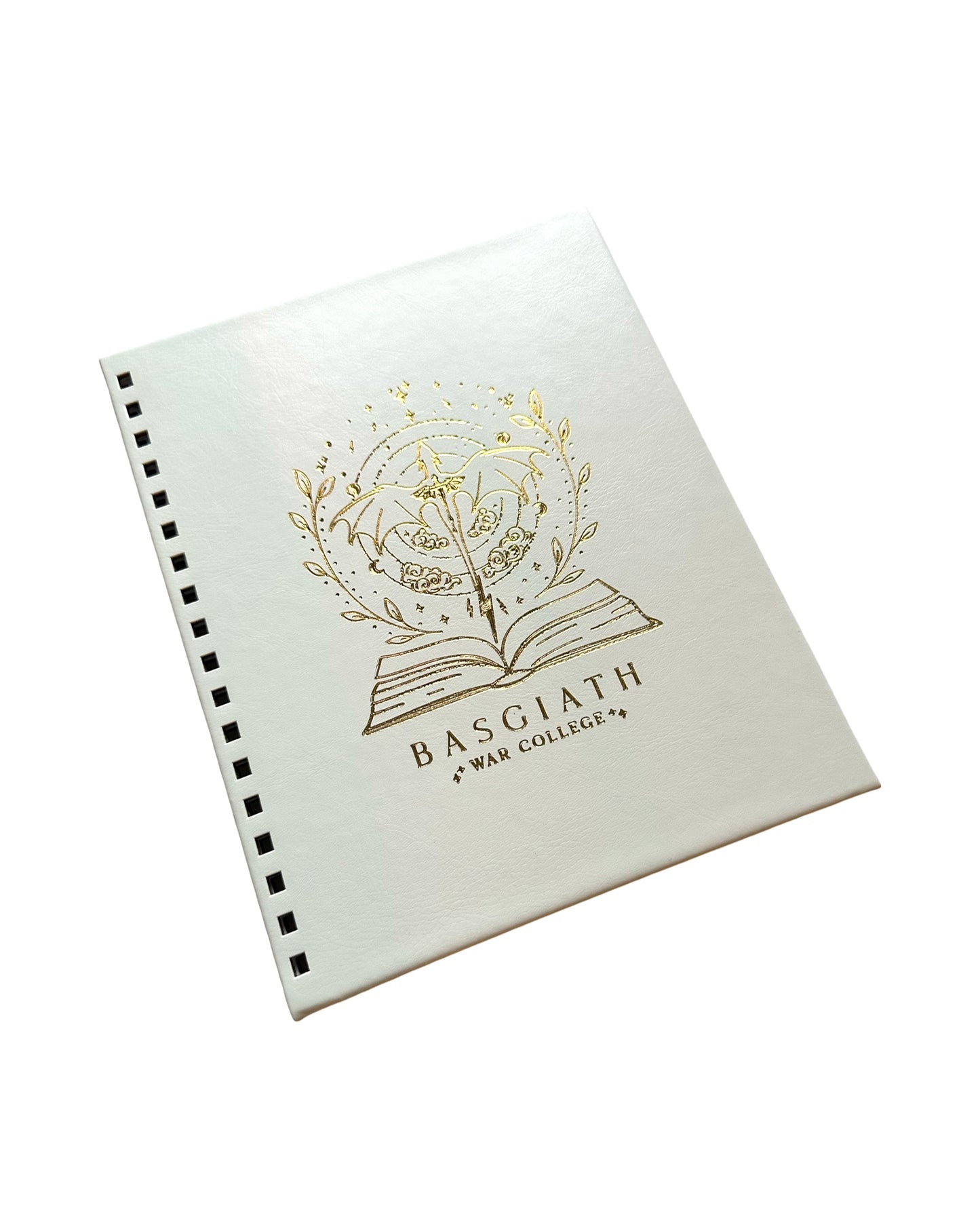 Fourth Wing - Vegan Leather Notebook - Pearl