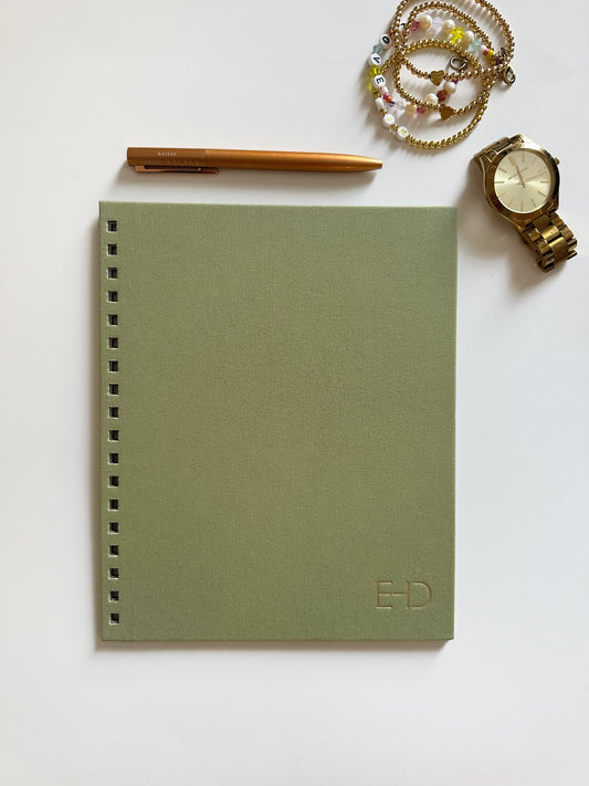 Ready to Go-2026 Hourly Planner- Sage "EHD" cover