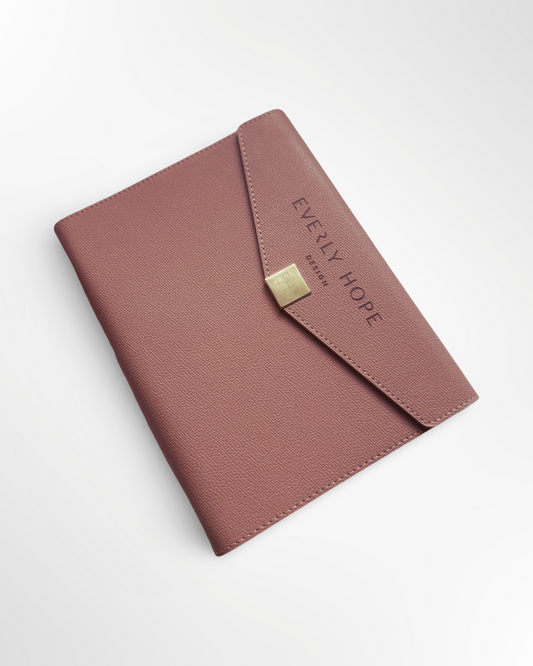 EHD Vegan Leather Binder - Lined Notebook - Pink