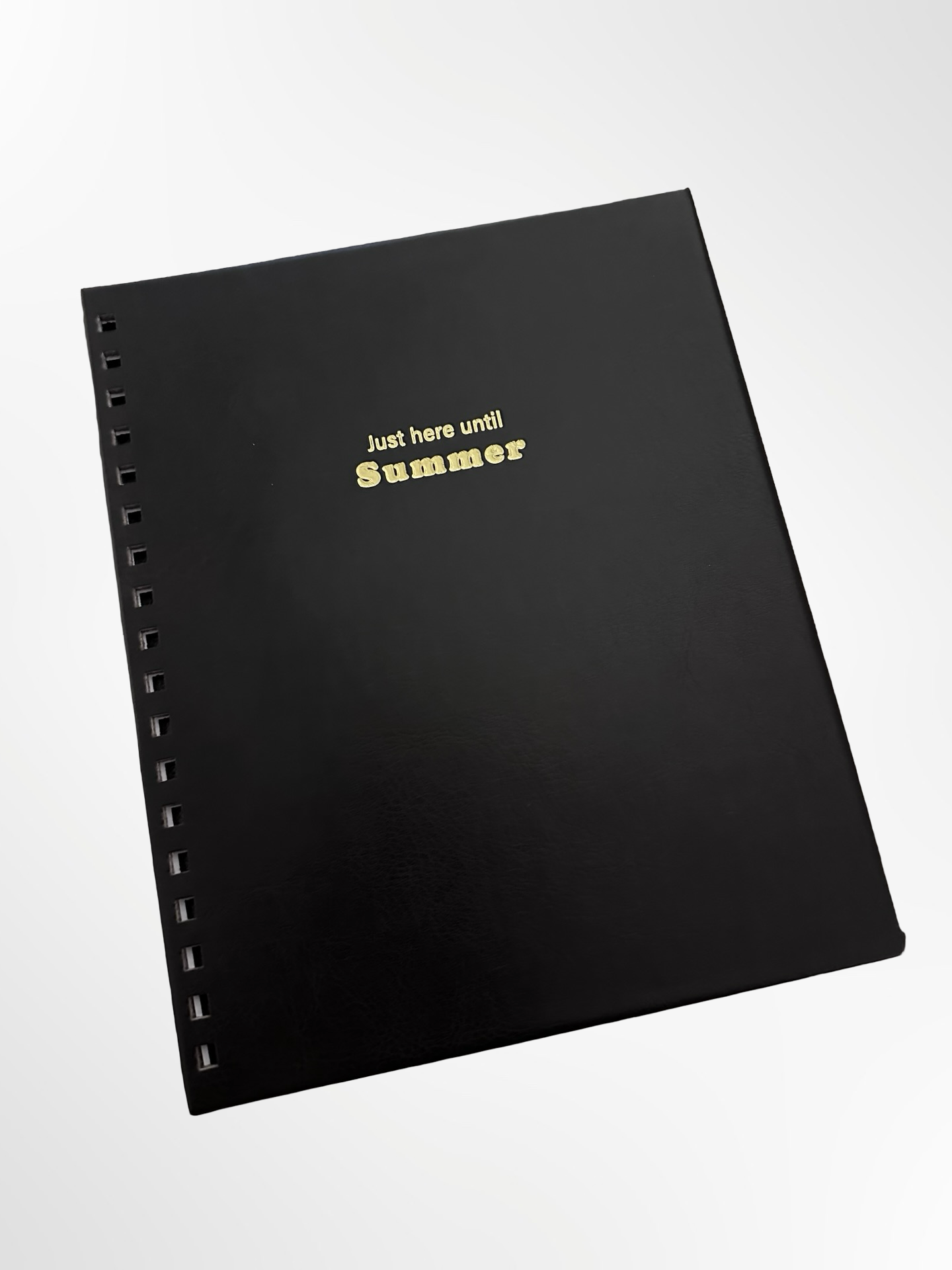Ready to go Teacher Planner - Black "Just here until Summer "