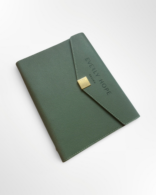 EHD Vegan Leather Binder - Lined Notebook - Green