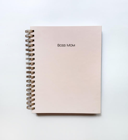 Pink Monthly Goals Notebook