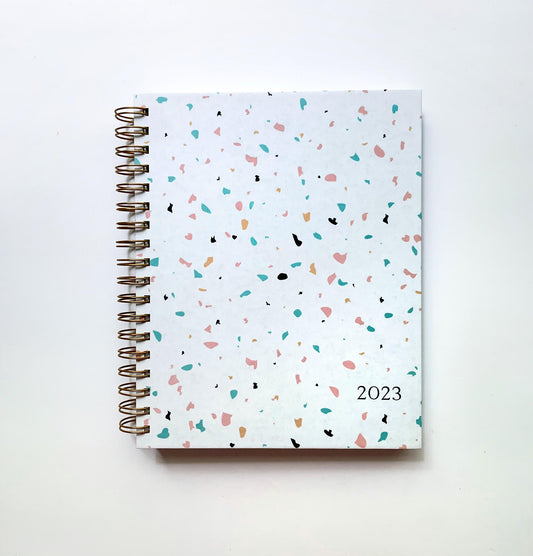 Terrazzo Teal and Pink Planner